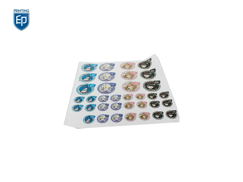 看色系统卡通贴纸